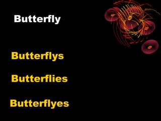 Butterfly


Butterflys

Butterflies

Butterflyes
 