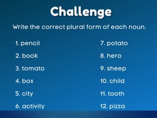 Nouns powerpoint for elementary students