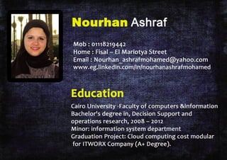 Nourhan ashraf -cv