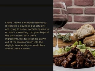 Nourishing Your Workplace: 6 hidden Ingredients that Create “Umami”