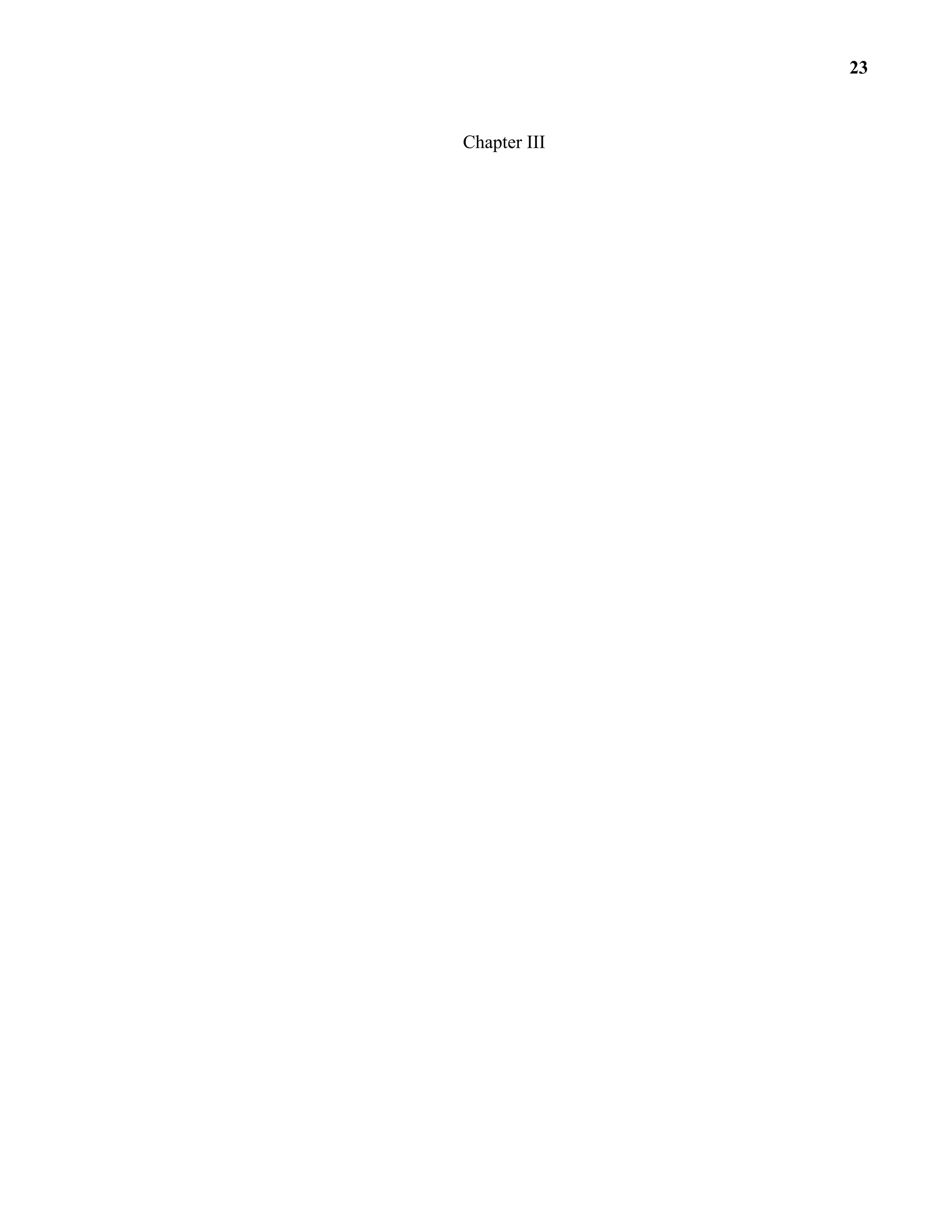 Chapter III
23
 