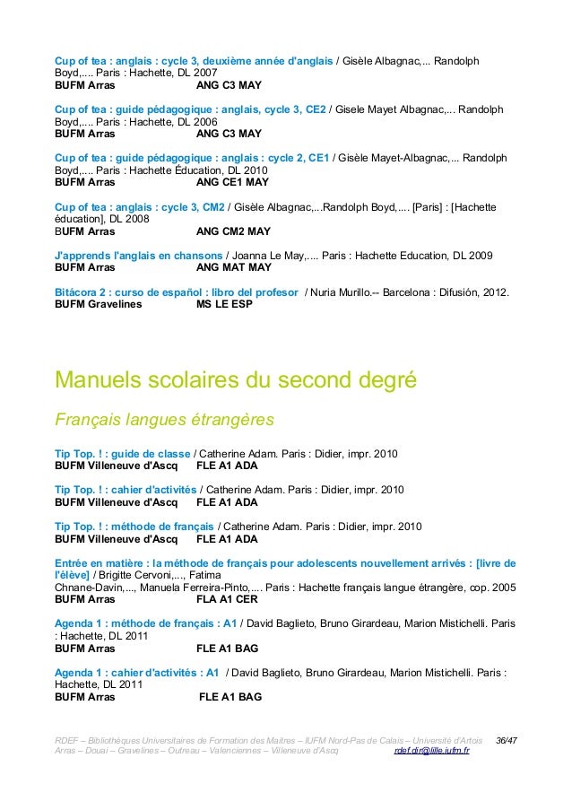 Nouveautes Bufm Mars 2013