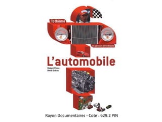 Rayon Documentaires - Cote : 629.2 PIN 