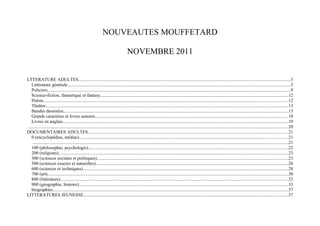 Nouveautes mouffetard nov_2011
