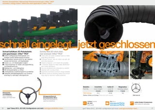 Neuheit | Energieketten | Mehrachsige Roboteranwendungen | triflex® TRCF
Innovation | energy chains® | Multi-axis robot applications | triflex® TRCF

schnell eingelegt...jetzt geschlossen
	Einfach aufklappbare Kettenglieder zum
	 Einlegen großer Befüllungsdurchmesser
Geschlossene Variante auch für den direkten 	
	 Einsatz bei Schmutz- und Spänebefall.
	Torsion ca. ±10°/Kettenglied möglich
	3-Kammerprinzip für ideale Leitungsaufteilung 	
	 und Medientrennung
	Beliebig kürz- und verlängerbar
	Mit Schraubendreher zu öffnen
	Umfangreiches Zubehörprogramm ist lieferbar.
	Definierter Mindestbiegeradius und Torsions-	
	 anschlag für optimalen Leitungsschutz

Quickly filled 3D robot chain,
now enclosed. triflex® TRCF

	Chain links are easily snapped open to insert 	
	 large filling diameters
	Enclosed version, also for direct use with dirt 	
	 and chip exposure.
	Torsion of approx. ±10°/chain link possible
	3 chamber design for ideal cable distribution 	
	 and media separation
	Can be shortened and extended as needed
	Opened with a screw driver
	Expansive accessory product range available.
	Defined minimum bending radius and torsion 	
	 stop dog for optimum cable protection
8

7

6

5

4

TRLF.100.145

F





0
10

10
8



TRLF.85.135
94
,5

Schnell befüllbare 3D-Roboterkette
jetzt geschlossen. triflex® TRCF

TRCF.100 Neu
Schnappverschluss per
Schraubendreher öffnen
Snap lock mechanism to
open by screwdriver

Außen Ø
outer Ø

Biegeradius
bending radius

hi [mm]
Störkantenfrei,
und aufklappbar
Free of interfering
edges, and snaps open

Innenhöhe
inner height

ha [mm]

R [mm]

37,5

Ø108

145

igus® News 2013...3D-CAD, Konfiguratoren und mehr: www.igus.de/eketten-news...

,9

25

21

37,5

32,8

E

D

Weitere Größen auf Anfrage More sizes upon request

TRCF.100.145

C

Lieferbar Available

Film Movie

ab Juni
from june
36



,5
87

Bestellnr.
Part No.

www.igus.de/TRLFlip
www.igus.eu/TRLFlip

B

online finden & berechnen
find online & calculate

igus® News 2013... 3D-CAD, configurators and more: www.igus.eu/echain-news...

37

 