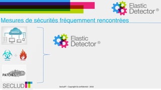 SecludIT	–	Copyright	&	confidentiel	-	2016
Mesures de sécurités fréquemment rencontrées
 
