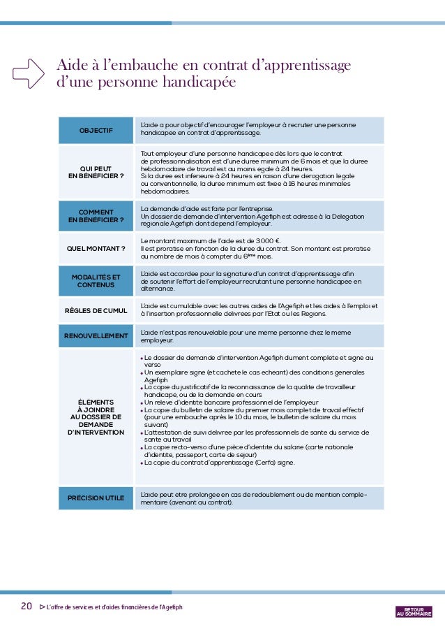 dossier demande subvention agefiph