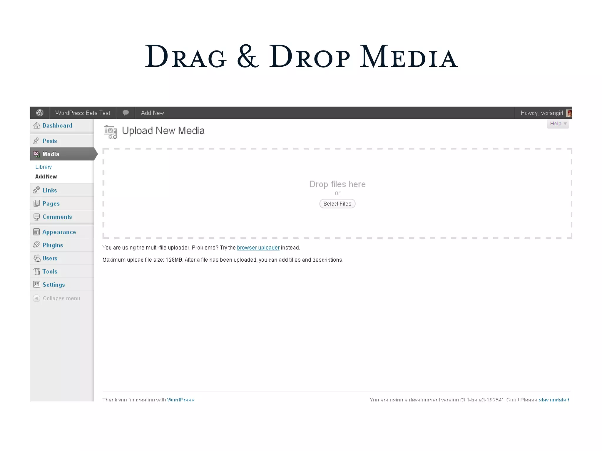Drag & Drop Media