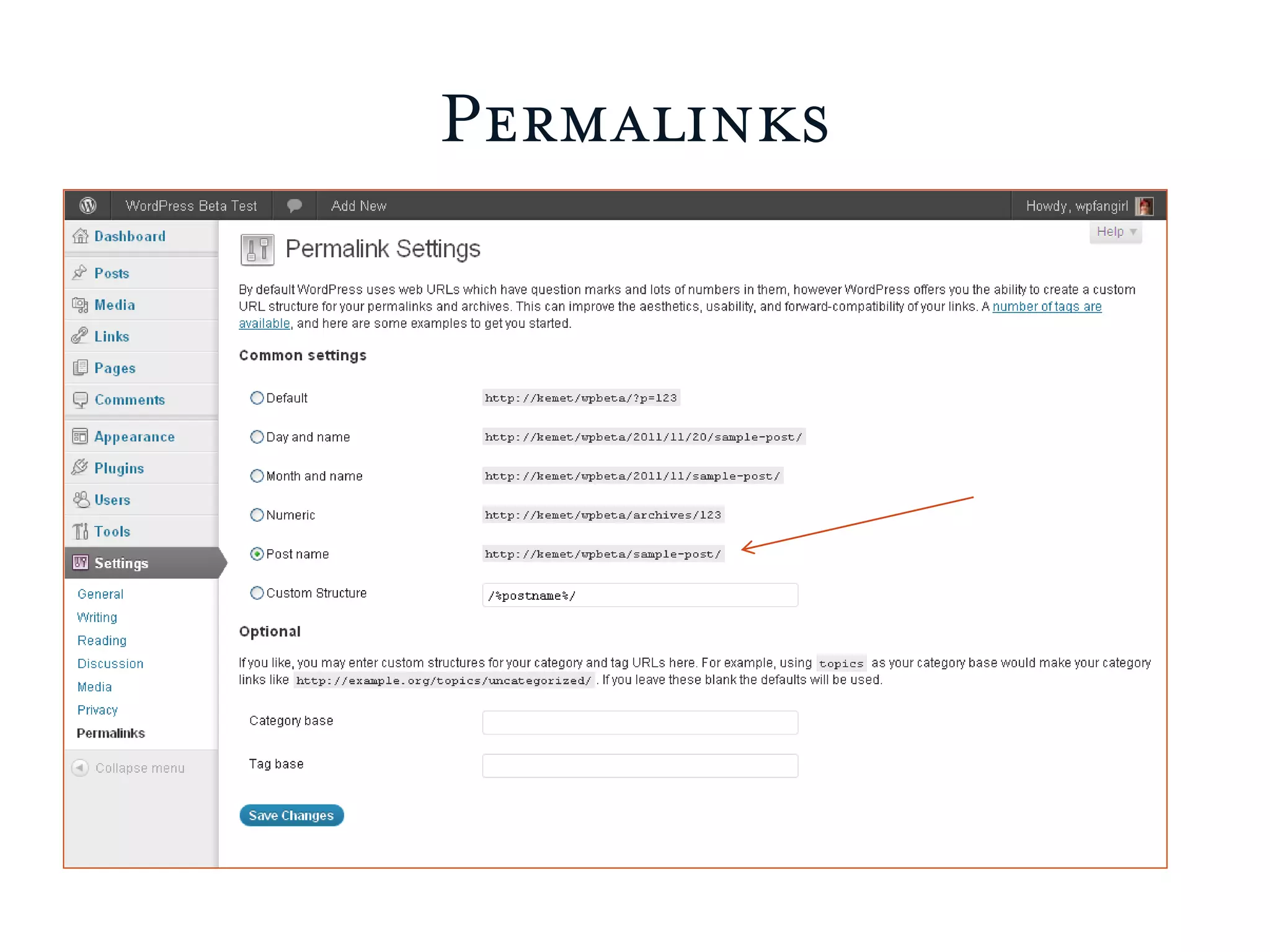 Permalinks