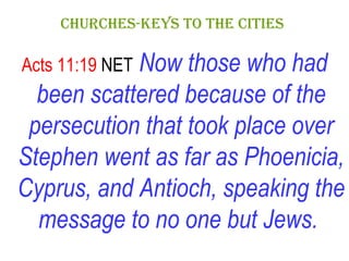CHURCHES-KEYS TO THE CITIES   ,[object Object]