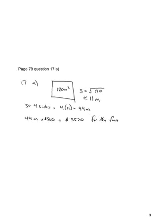 Squaring Word Problem Questions Nov. 3 Square Roots And Word Problems | PDF