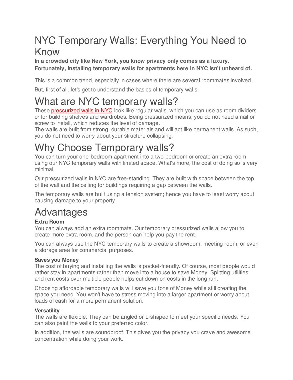 NYC Temporary Walls Everything You Need to Know