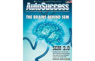 It’s Coming — AutoSuccess Best of the Best NADA 2009
                                                       November 2008
 