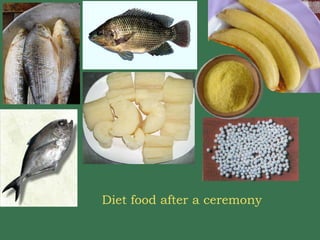 Diet food after a ceremony 