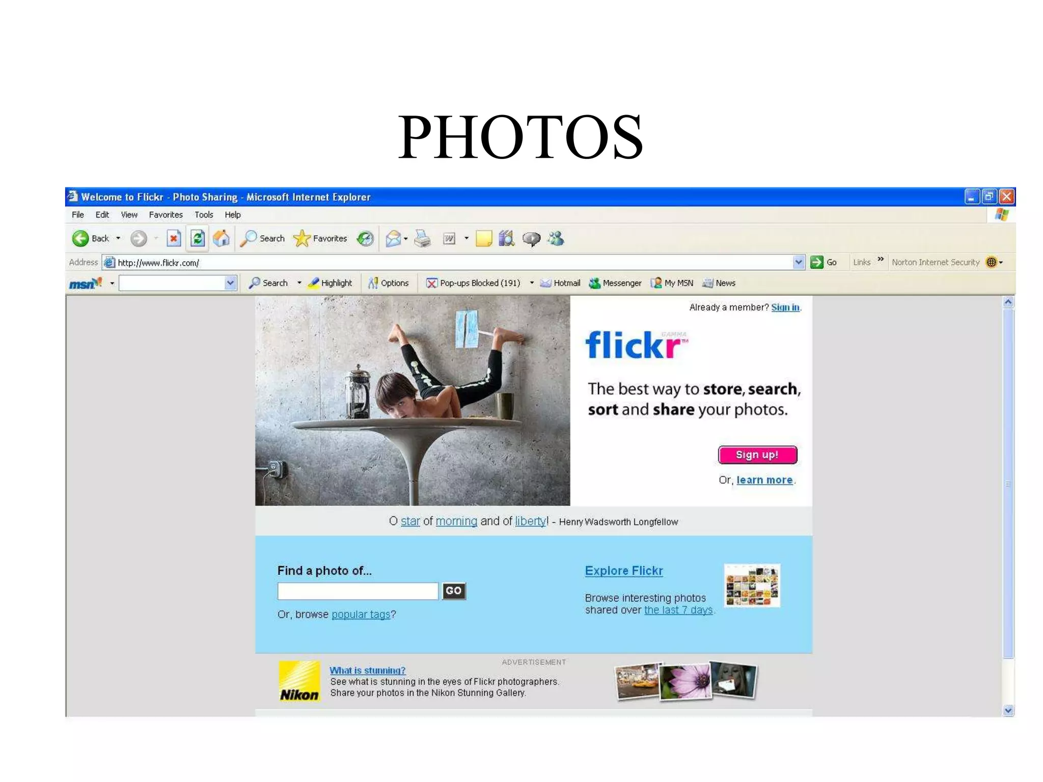 Starting with TwitterSign up, it’s freeAt first, you’ll see almost nothingStart “following” peopleParticipate – say something, ask a question, respond to others’ questions