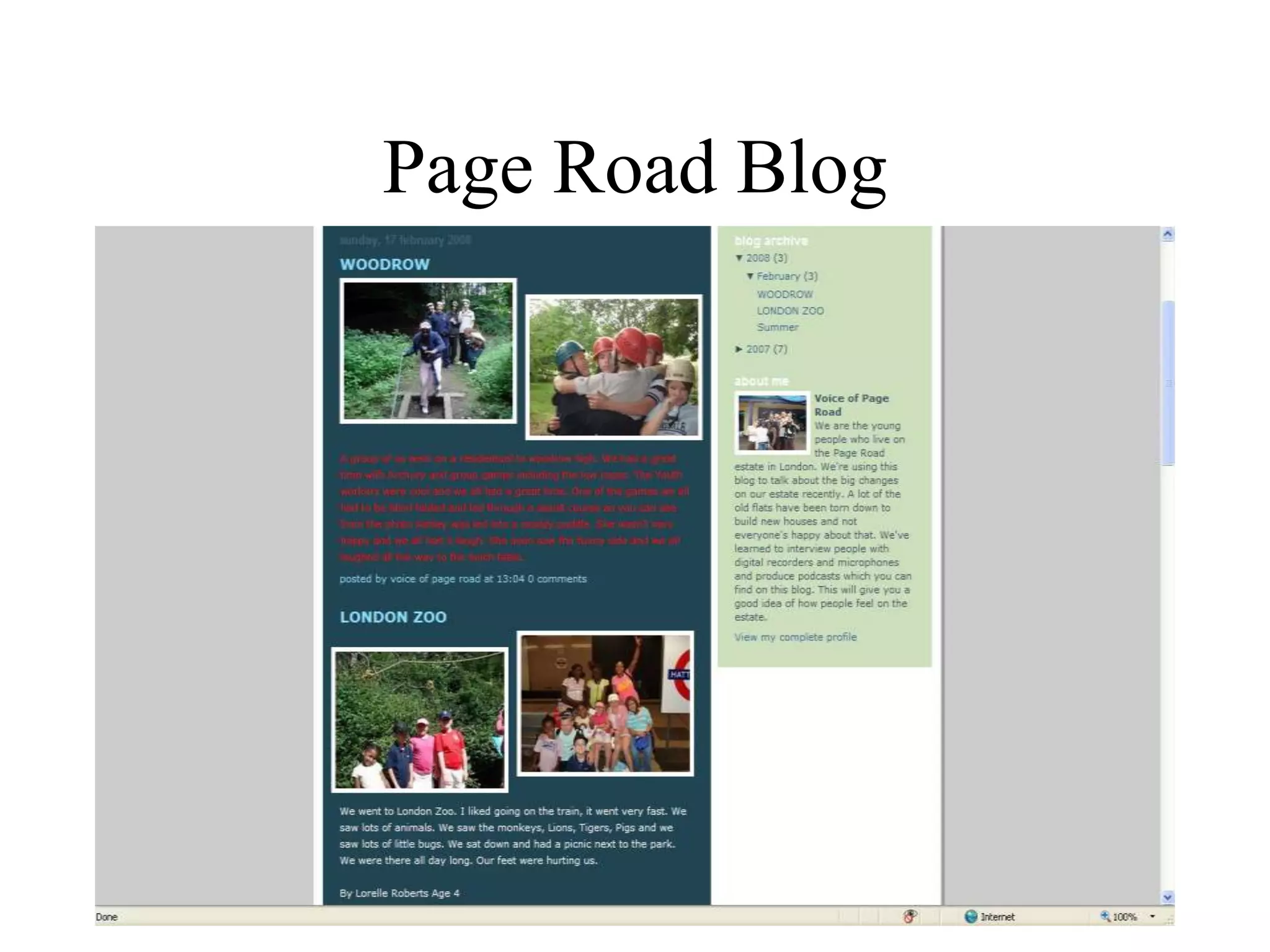 Page Road Blog