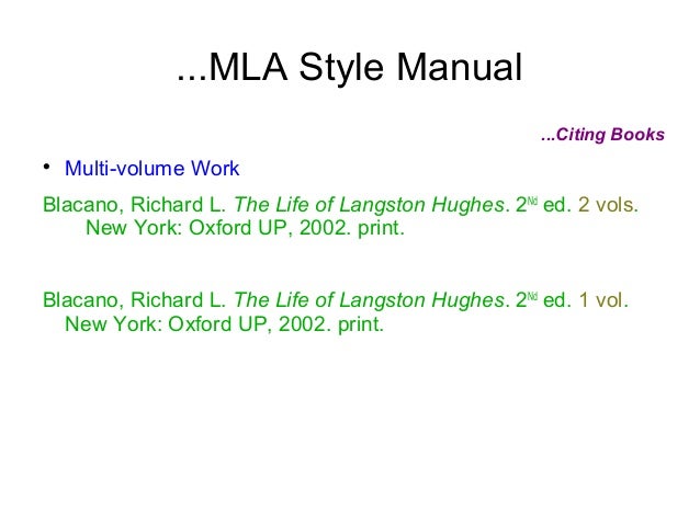 Citation And Style Mannuals