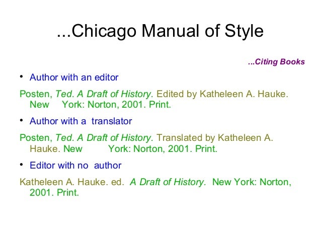 Chicago manual of style dissertation