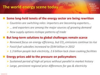 World Energy Outlook 2013 by Dr Fatih Birol, IEA Chief Economist