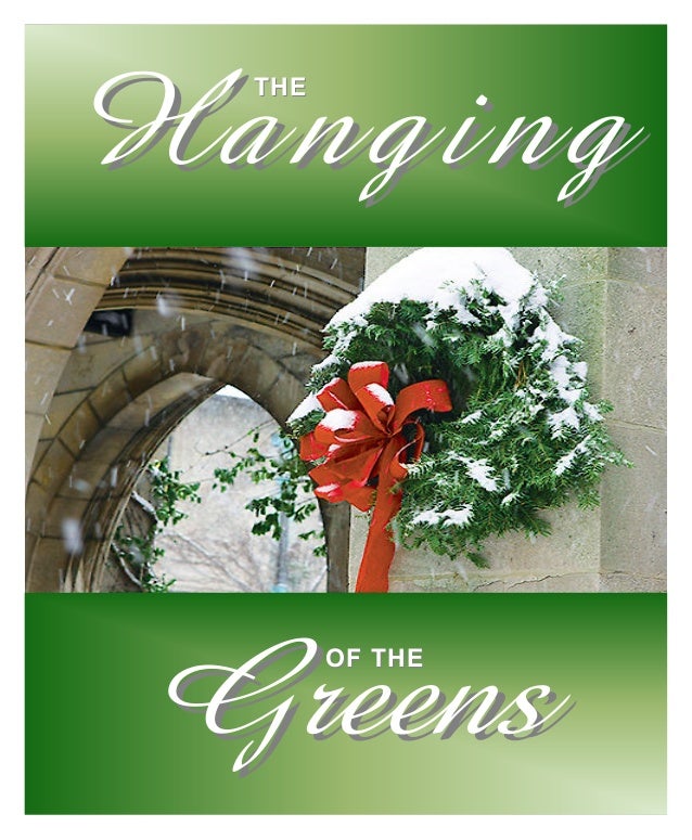 hanging of the greens at knightdale baptist church nov christmas church bulletin covers