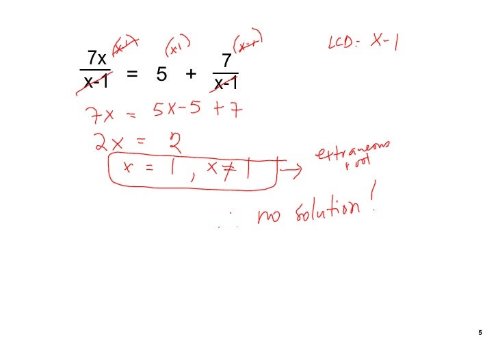 Nov 4 Solving Rational Equations Nov 4 Solving Rational Equations