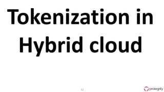 52
Tokenization in
Hybrid cloud
 