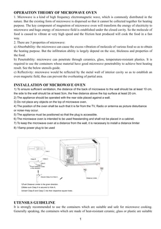 OPERAITON THEORY OF MICROWAVE OVEN
1. Microwave is a kind of high frequency electromagnetic wave, which is commonly distri...