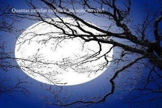 Quantas estrelas cintilam ,na noite,no céu? 