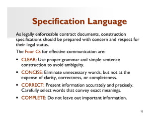 Concise Construction 2011 CTM Session 1: Terminology for Construction | PDF