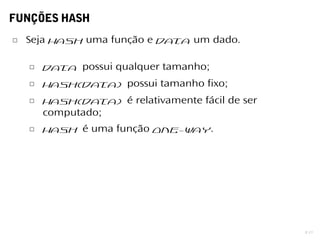 Introdução à criptografia e funções hash | ODP