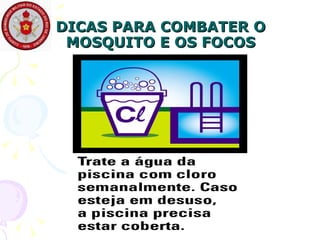 DICAS PARA COMBATER O MOSQUITO E OS FOCOS 