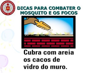 DICAS PARA COMBATER O MOSQUITO E OS FOCOS 