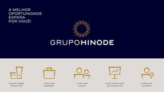 A MELHOR
EMPRESA
A MELHOR
CAUSA
O MELHOR PLANO
DE MARKETING
O MELHOR
SUPORTE
OS MELHORES
PRODUTOS
A MELHOR
OPORTUNIDADE
ESPERA
POR VOCÊ!
 