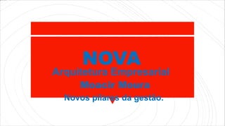 NOVA
Arquitetura Empresarial
Moacir Moura
Novos pilares da gestão.
 
