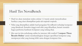 Nova bench | PPT