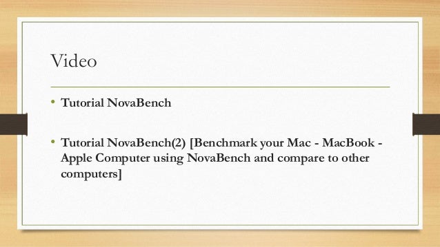 Novabench For Mac
