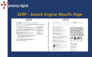 SERP - Search Engine Results Page
presença digital
 