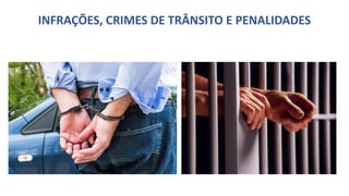INFRAÇÕES, CRIMES DE TRÂNSITO E PENALIDADES
 