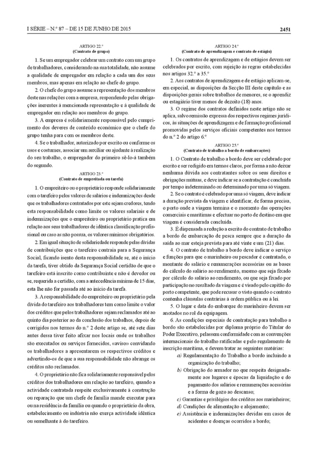 Nova Lei Geral do Trabalho Angola