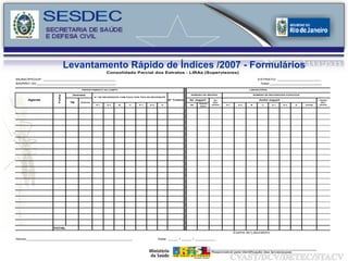 Levantamento Rápido de Índices /2007 - Formulários 