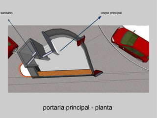 portaria principal - planta  sanitário corpo principal 