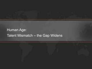 Human Age: Talent Mismatch – the Gap Widens 