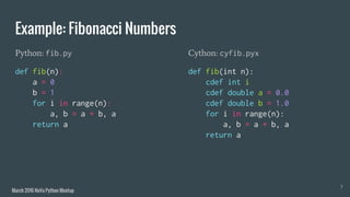 Pyx Examples Brief Introduction to Cython | PDF