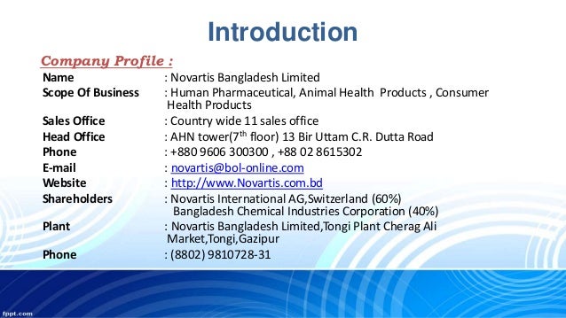 novartis industrial training overview professional cv online