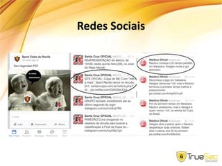 Redes Sociais
Realidade nas corporações
Uso massivo e crescente
Novo cenário de privacidade
“Excesso de felicidade” na rede
 