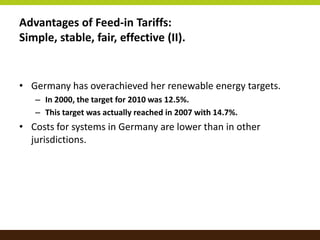 Renewable Energy Policy in Germany