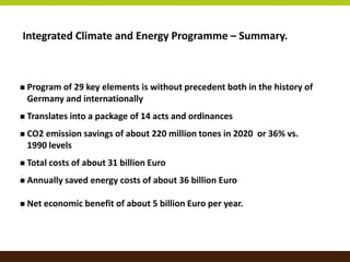Renewable Energy Policy in Germany