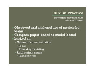 Novas praticas de coordenação em bim