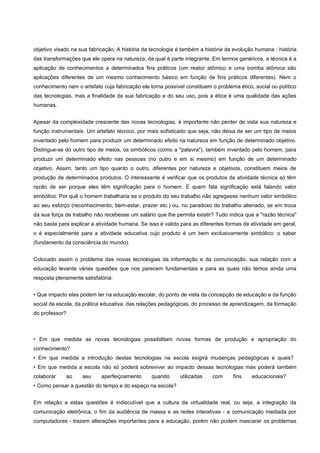 Novas Tecnologias E EducaçãO