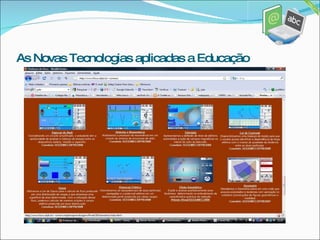 As Novas Tecnologias aplicadas a Educação 